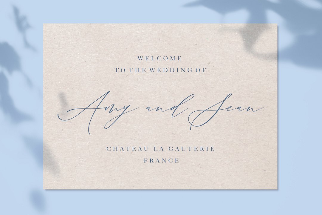 French Inspired Wedding Stationery with a simplistic modern touch